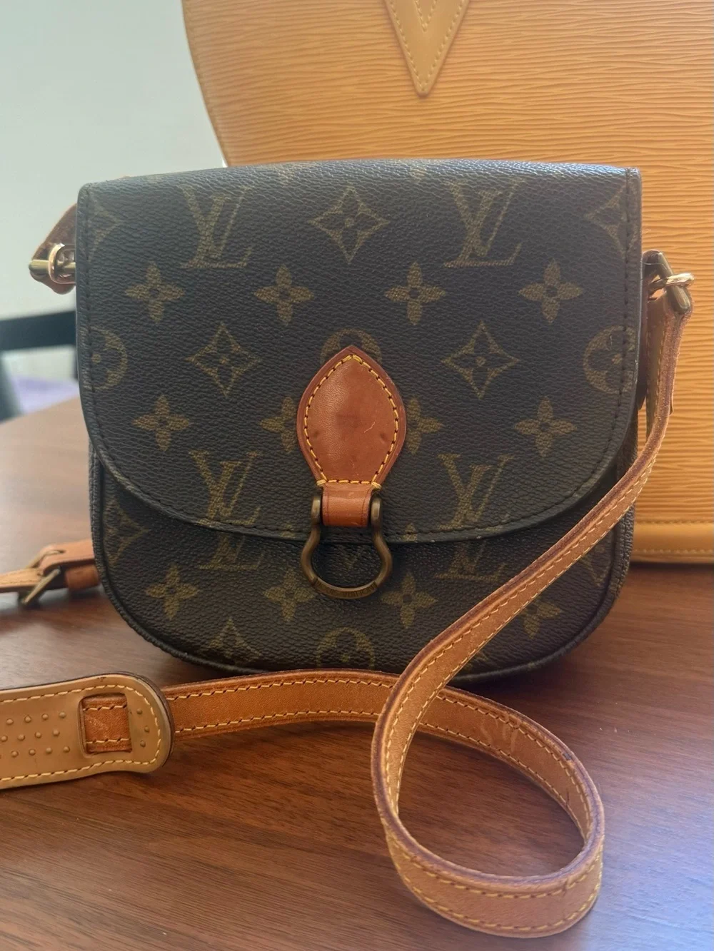Louis Vuitton Monogram Crossbody in Brown and Tan